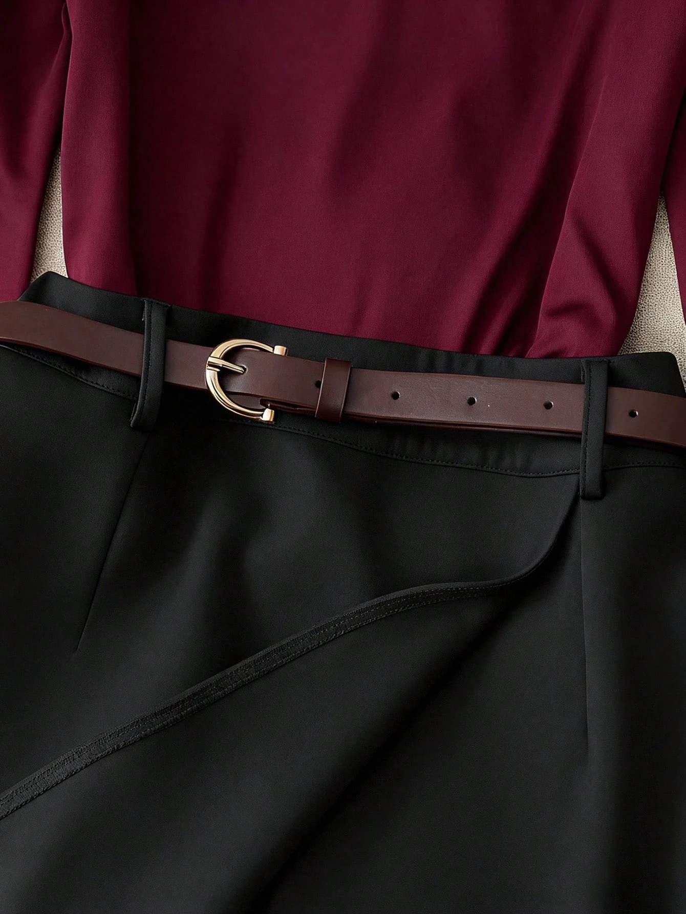 Women's Burgundy Off-Shoulder - Home Office For Two ulasan dan harga