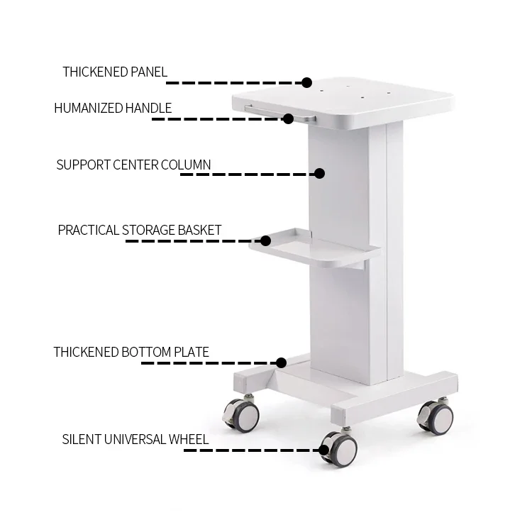 휴대용 미용실 트롤리, 얼굴 미용 트롤리 카트, 다기능 미용실 장비, 4 륜, 공장 직접 판매