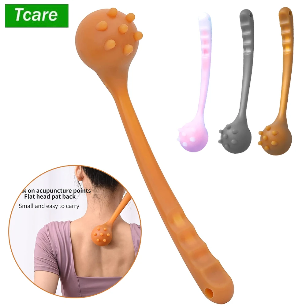 Tcare Manual Back Massage Hammer Tool, Silicone Massage Destroy Meridian Beat Best Massage Beat Manual Health Health Bald Hammer