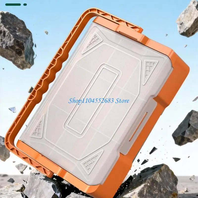 Y6GD Heavy Duty Easy to Clean Plastic Storage Box for Garage Tool Stackable Design