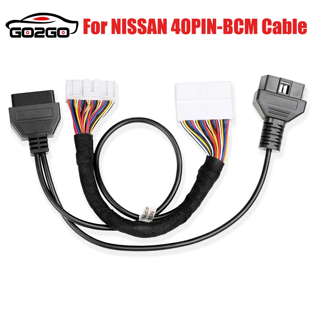 

NISSAN 40PIN-BCM Cable For Nissan X-Trail T33/Pathfinder/Mitsubishi Outlander/Sylphy B18 Works With K518ISE K518S