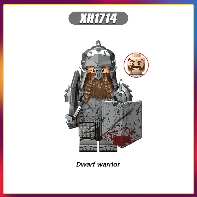 20 pièces militaire médiéval seigneur des elfes garde armée Orcs dénoyaut guerriers les anneaux enfants Mini blocs de construction assemblés figurines