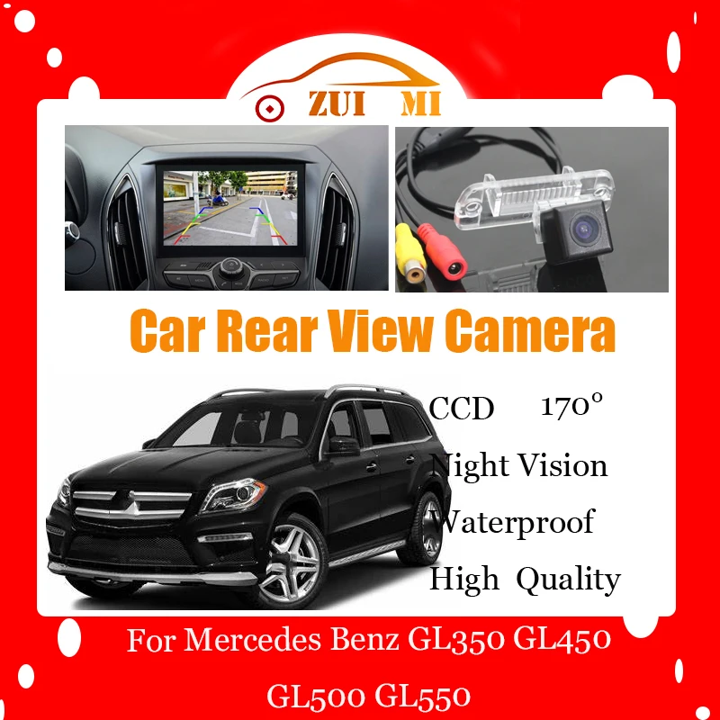 

Car Reverse Rear View Camera For Mercedes Benz GL350 GL450 GL500 GL550 Waterproof CCD Full HD Night Vision Backup Parking Camera