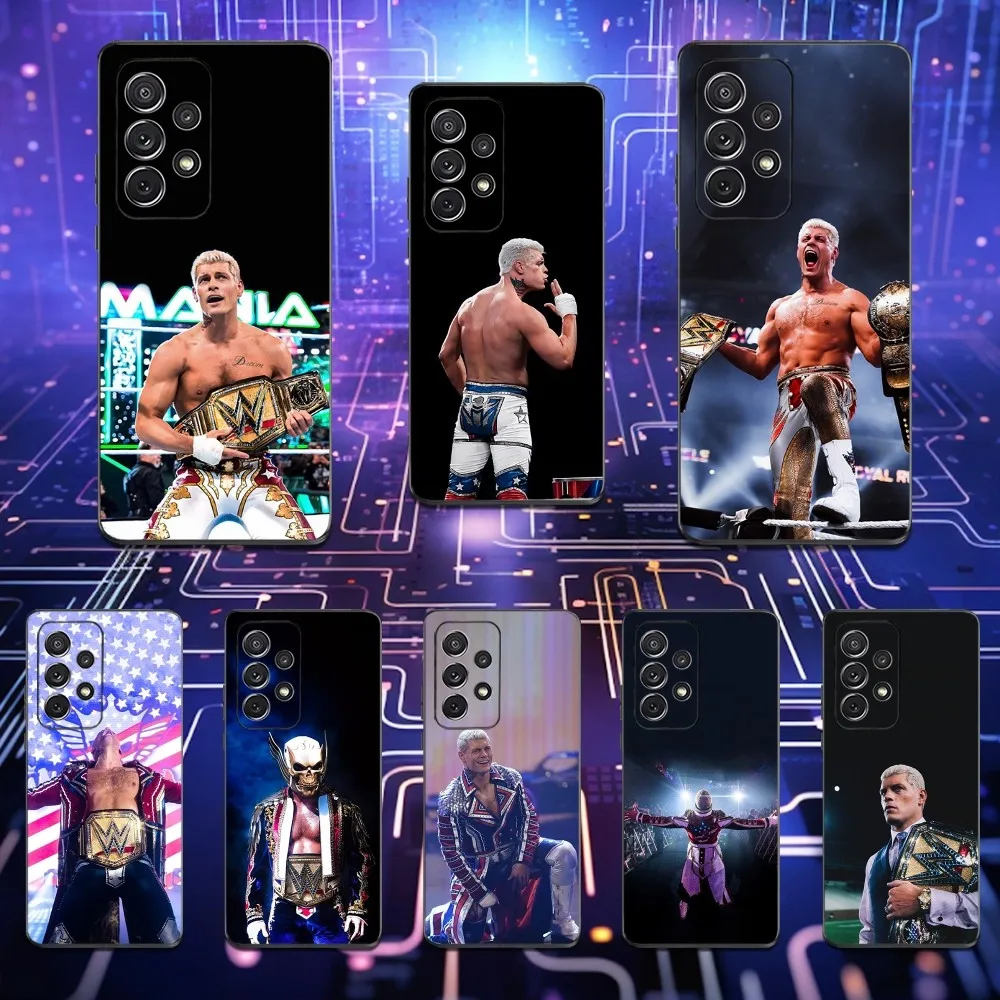 

C-Cody R-Rhodes Wrestler Phone Case For Samsung S25,S24,S23,S22,S21,S20,S10,Ultra,Plus,Lite,FE,Soft Silicone Black Cover