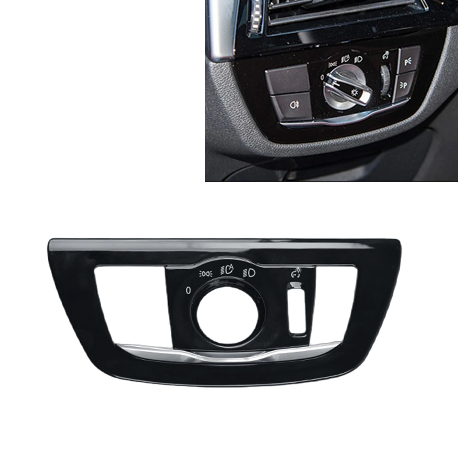 Car Interior Headlight Light Button Switch Frame Headlamp Trim Panel Cover For BMW 5 Series G30 G31 G38 M5 F90 6 Series GT G32