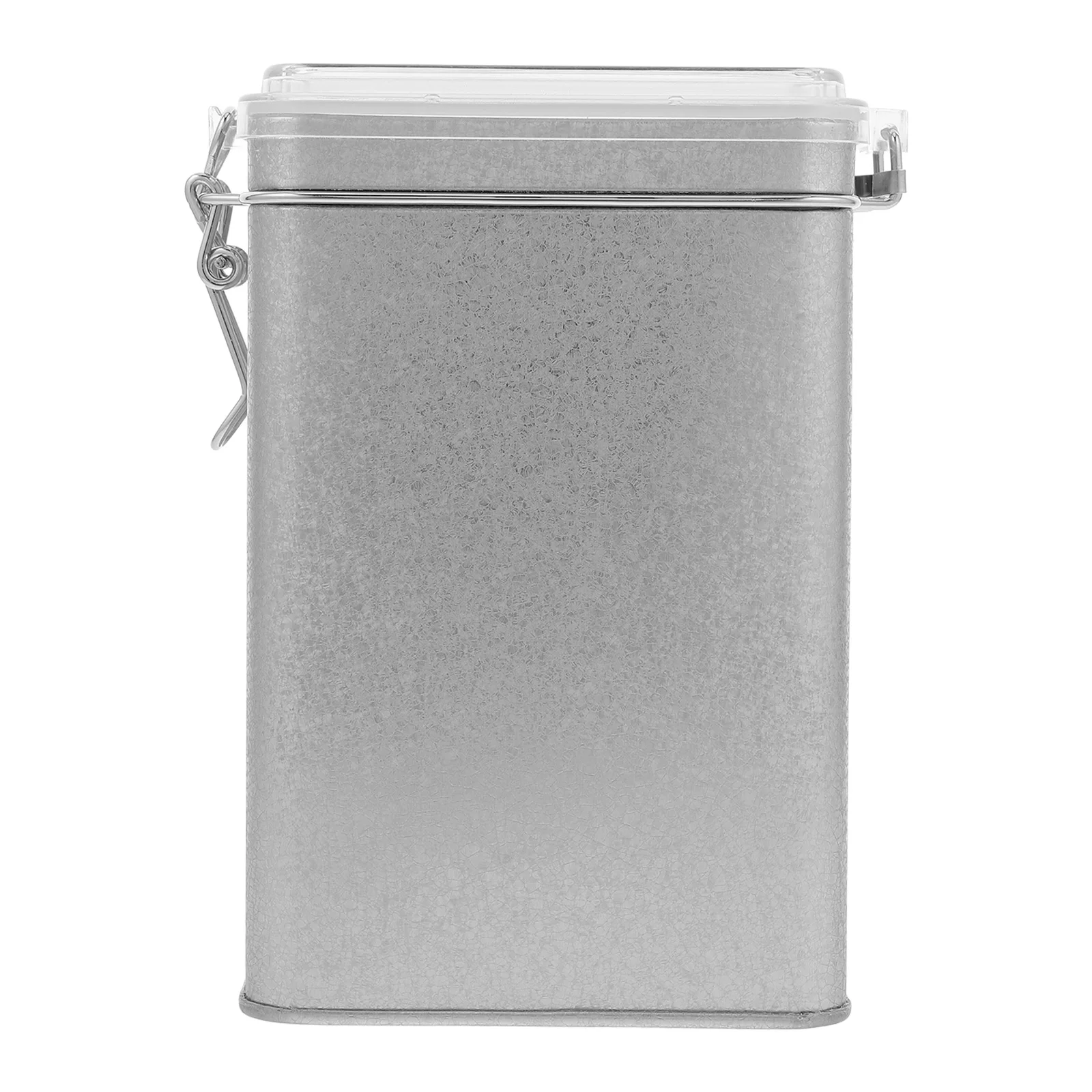 

s Tinplate Airtight Canister Kitchen Coffee Bean Container Food Storage Window Design Long Lasting Material Rectangle Shape