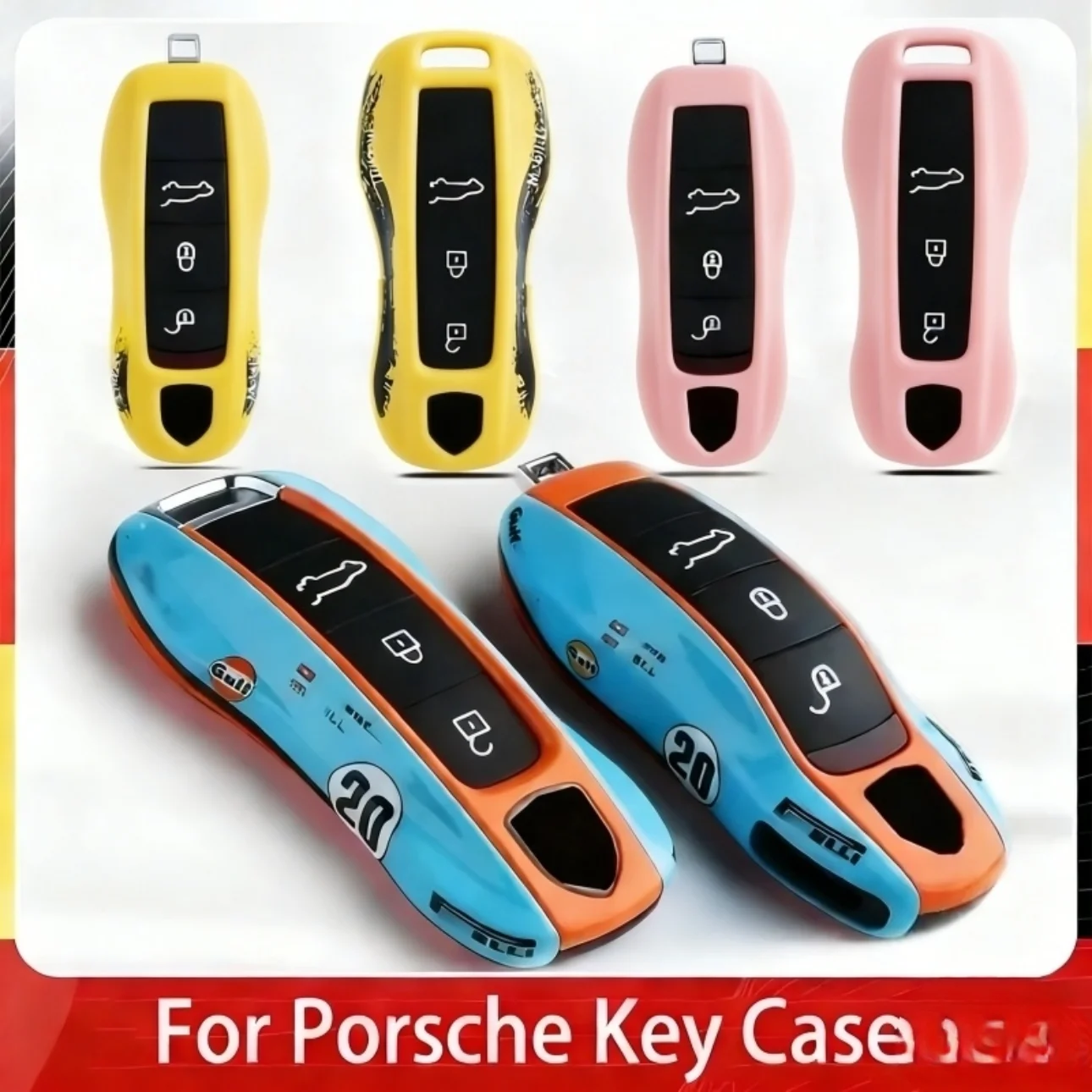 

For Porsche Cayenne 718 MACAN Panamera 911 Macan Boxster Cayman replacement shell Remote Car Key Case Replace Cover Accessories