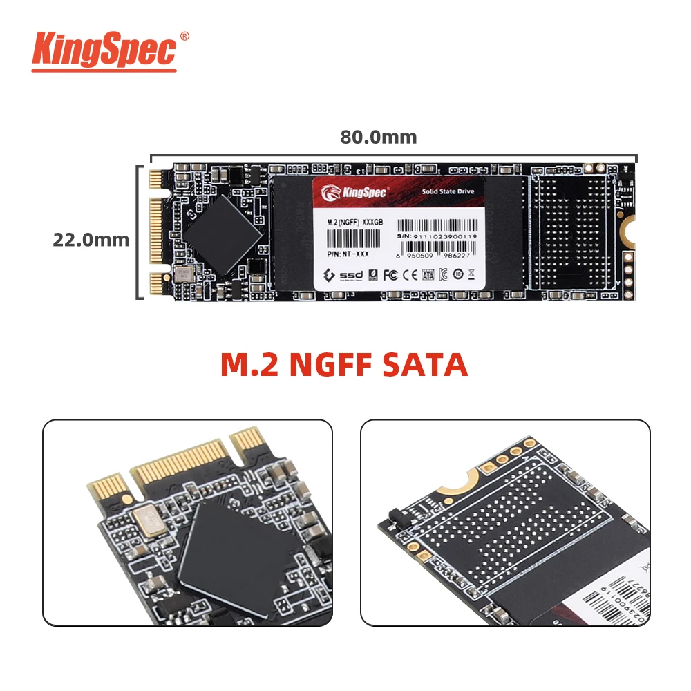 KingSpec M2 NGFF SSD M.2 SATA 120GB 128GB 240GB 512GB 1TB Internal Solid State Drive 2280 2242HDD disco duro For Laptop  desktop