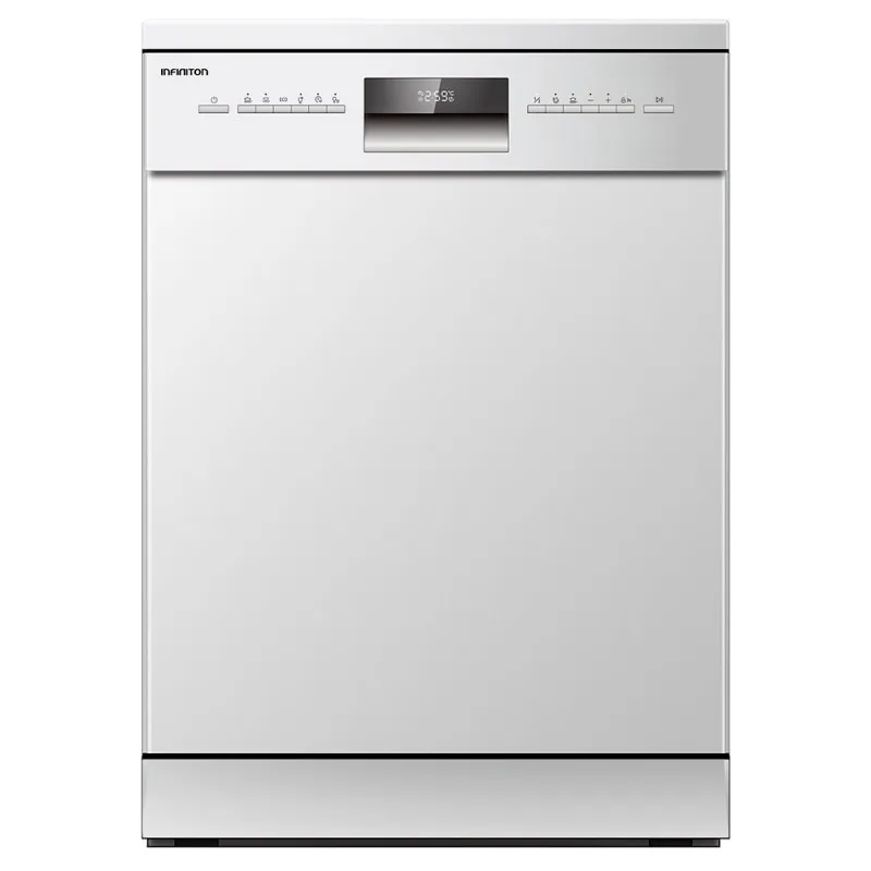 Dishwasher-Infiniton DIW-6115B3-White, 60 cm, 14 services, 6 programs, third tray, A ++/ E