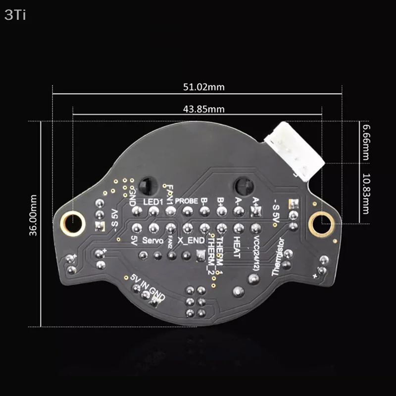 Placa MiniAB para impresora 3D, extrusora Sherpa/Libra MineSunrise de repuesto rápido, Compatible con motores de 36mm/42mm