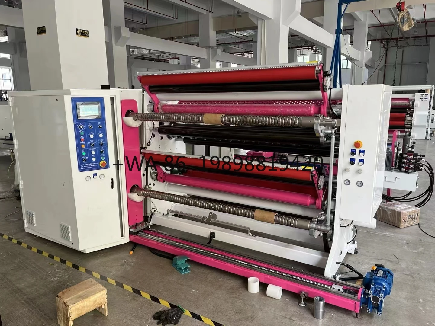 Machine de rembobinage à Double arbre, Machine de rembobinage, découpeuse de papier Jumbo haute Performance