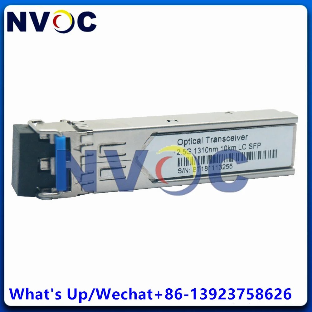 

2Pcs SFP 2.5G LR 1310nm Duplex Dual Fiber 10KM Transceiver,SFP-2.5G-LR 2.5GBASE-BX Single-mode LC Optic Module For Grandstream