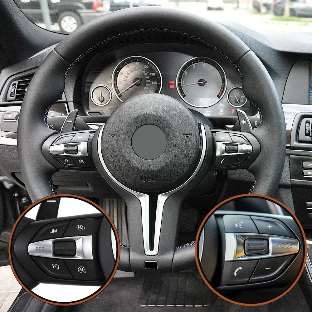 With TJA M1 M2 M Sport Steering Wheel Multi-Function Button Switch for BMWs F Series F01 F07 F10 F15 F16 F20 F21 F30 F31 F36