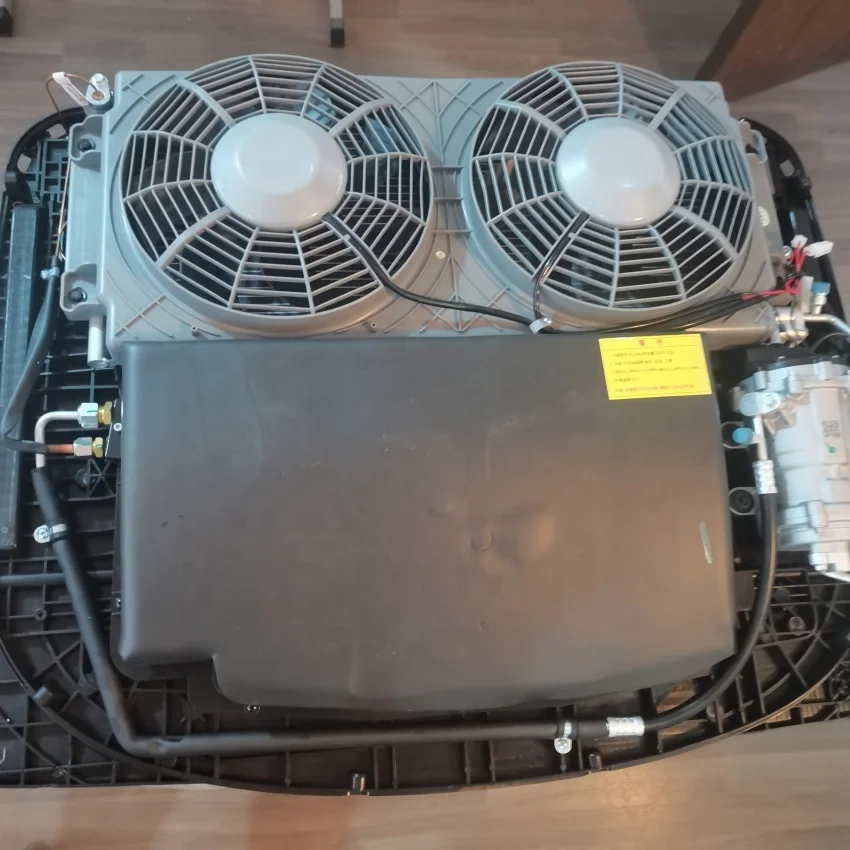 شاحنة تكييف هواء تعمل بالطاقة الشمسية بتيار مستمر 12 فولت 24 فولت مكيف هواء يعمل بالبطارية لـ RV #3