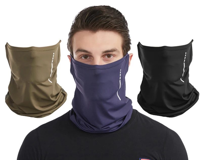 Outdoor Cycling Hiking Reflective Neck Gaiter Cover Scarf Bandana Bike Motorcycle Face Mask Magic Scarf Women Men