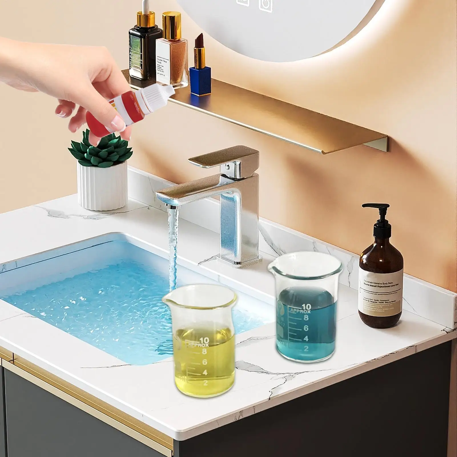 10 مللي PH محلول اختبار المياه متعدد الأغراض كاشف PH المياه عالية الدقة سهلة الكشف حوض السمك ملحقات حمام السباحة