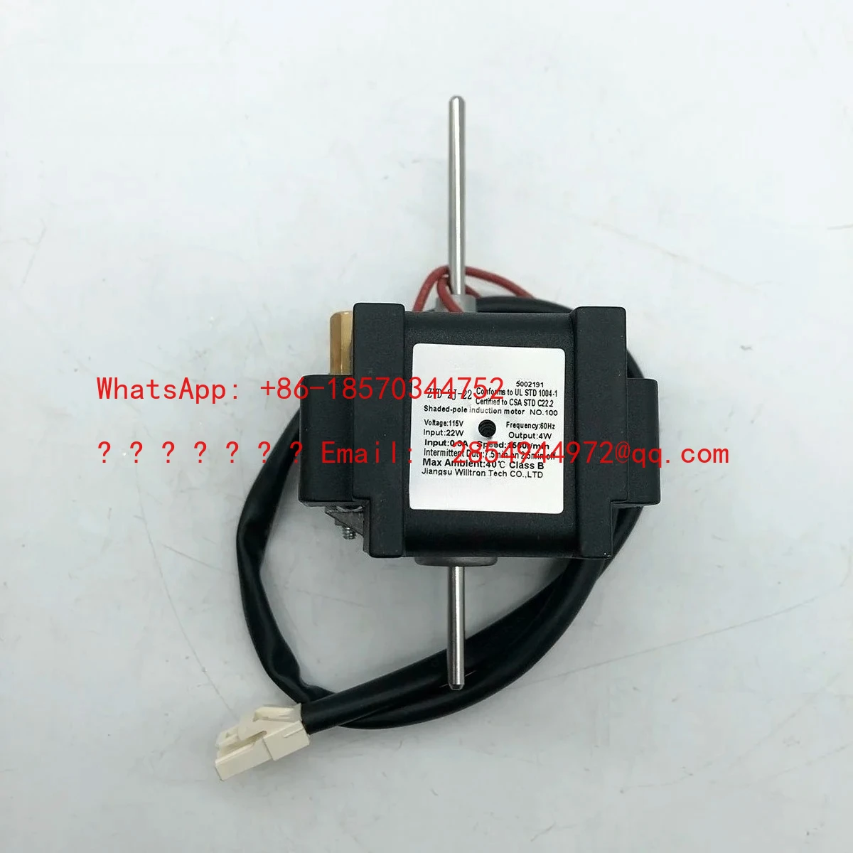 ZYD-2J-22 Refrigerator Cooling Fan Motor 115V 60Hz Input 22W Output 4W