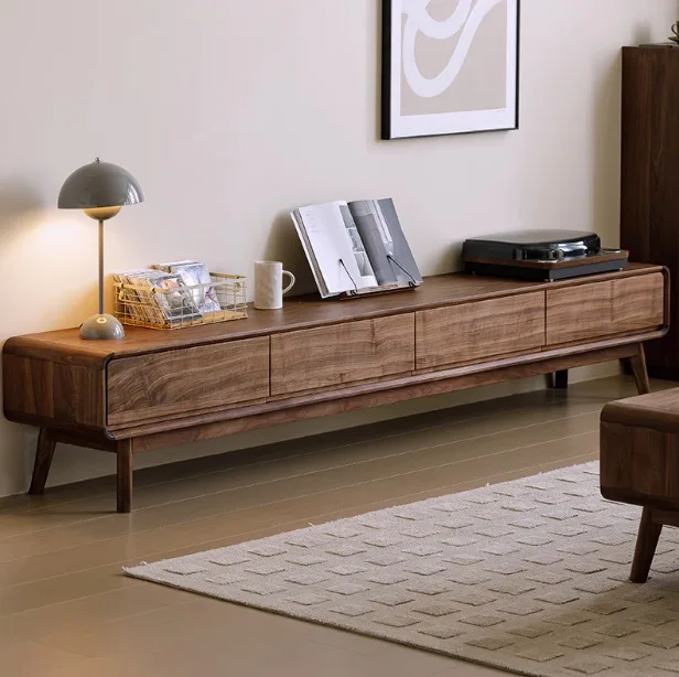 

Customizable Black Walnut Solid Wood TV Cabinet