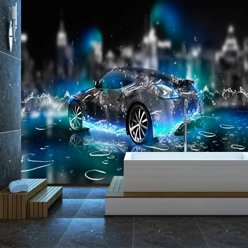 Custom 3D Wallpaper Modern Style Car Photo Wall Murals Living Room Kid\'s Bedroom Wall Paper Children Cartoon 3D Mural Decor