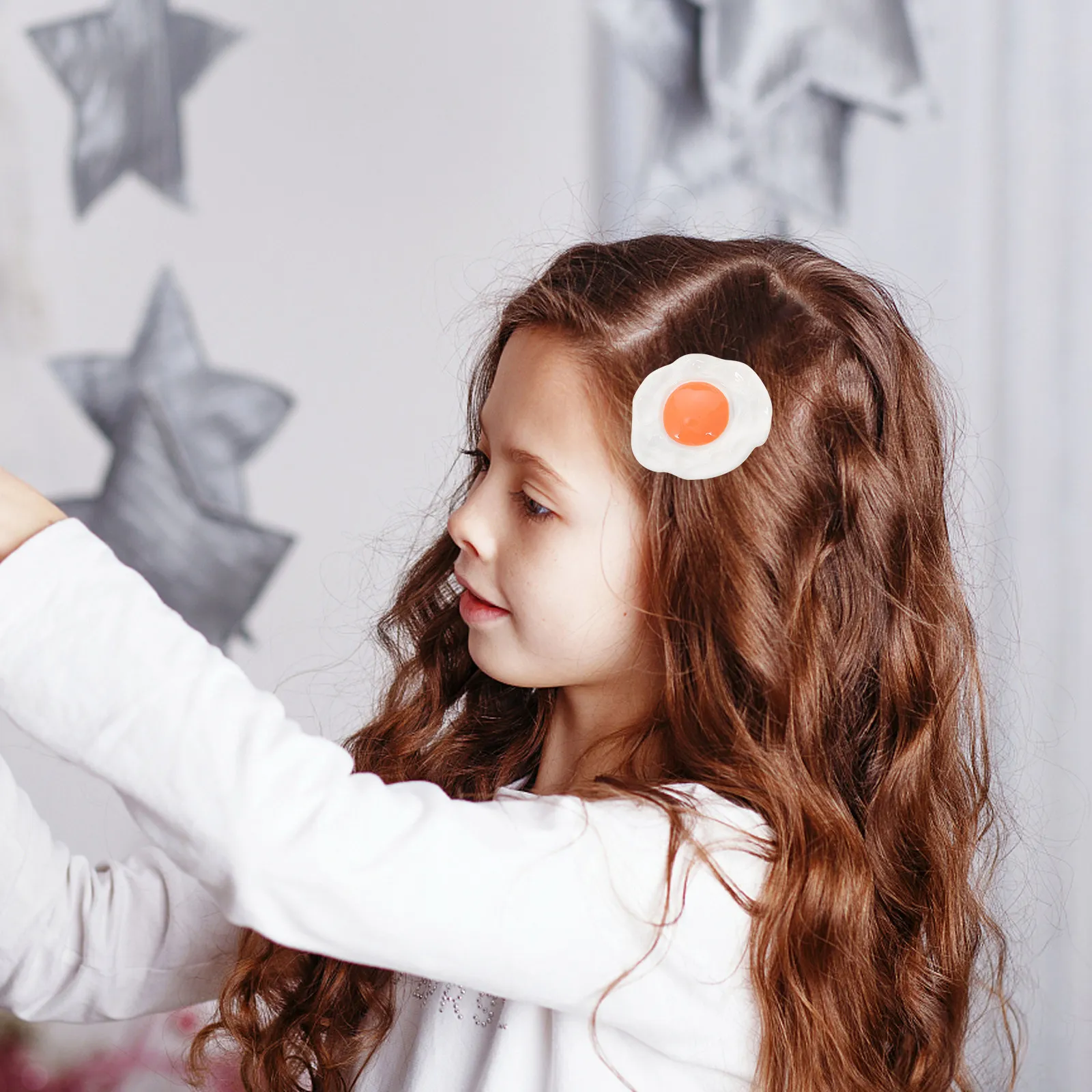 4Pcs Simulated Food Hair Clips Creative Hairpin Lightweight Portable Hair Accessories Cute Girls Barrettes Funny Novelty