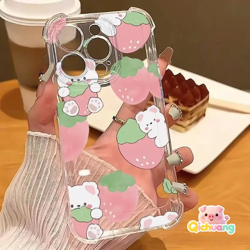 Funda transparente suave con diseño de perro y oso para Samsung Galaxy J8 J7 J6 J5 J3 J4 J2 Pro Core Prime A9 A8S A8 A7 A6 Plus A6S A5 A3