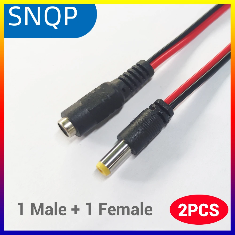 10 stks/partij Mannelijke Vrouwelijke Plug DC 12 V Power Pigtail Kabel Jack Voor Cctv Camera Connector Staart Uitbreiding DC Draad