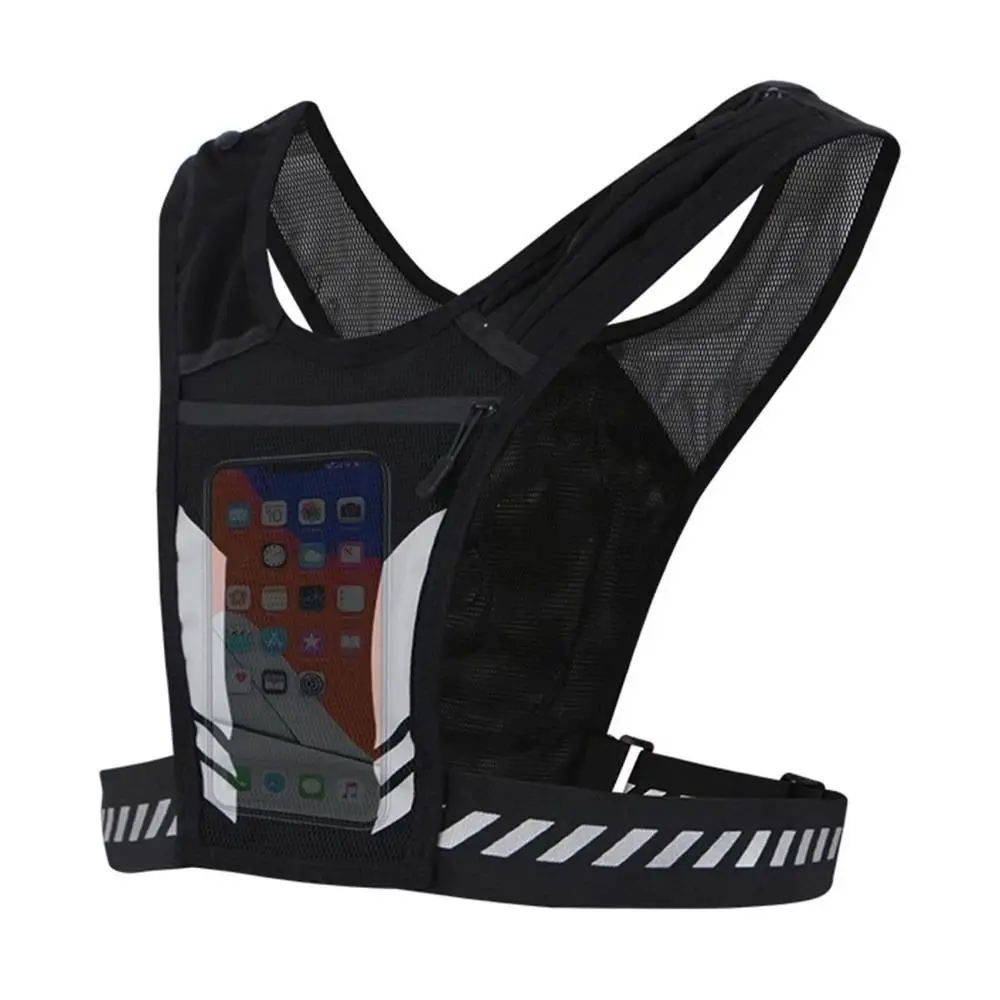 Durable Breathable Running Vest Phone Pocket Ultra Light Hydration Pack Adjustable Straps Water Bottle Holder Trail Vest Outdoor