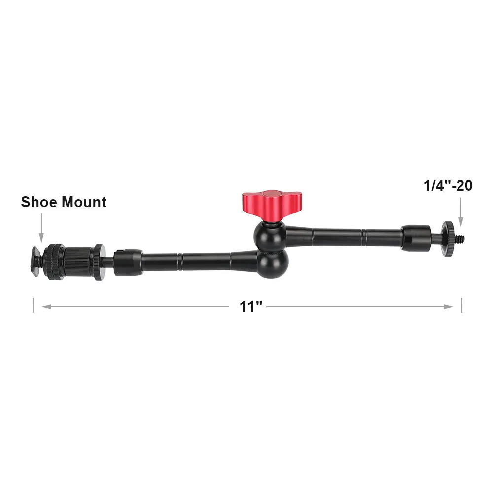 Kimrig 7 "11" inch 360 artikulieren der magischer Arm 1/4 Mount Super Clamp Krabben zange Clip für LED-Licht LCD-Monitor Blitzlicht – Detail 1