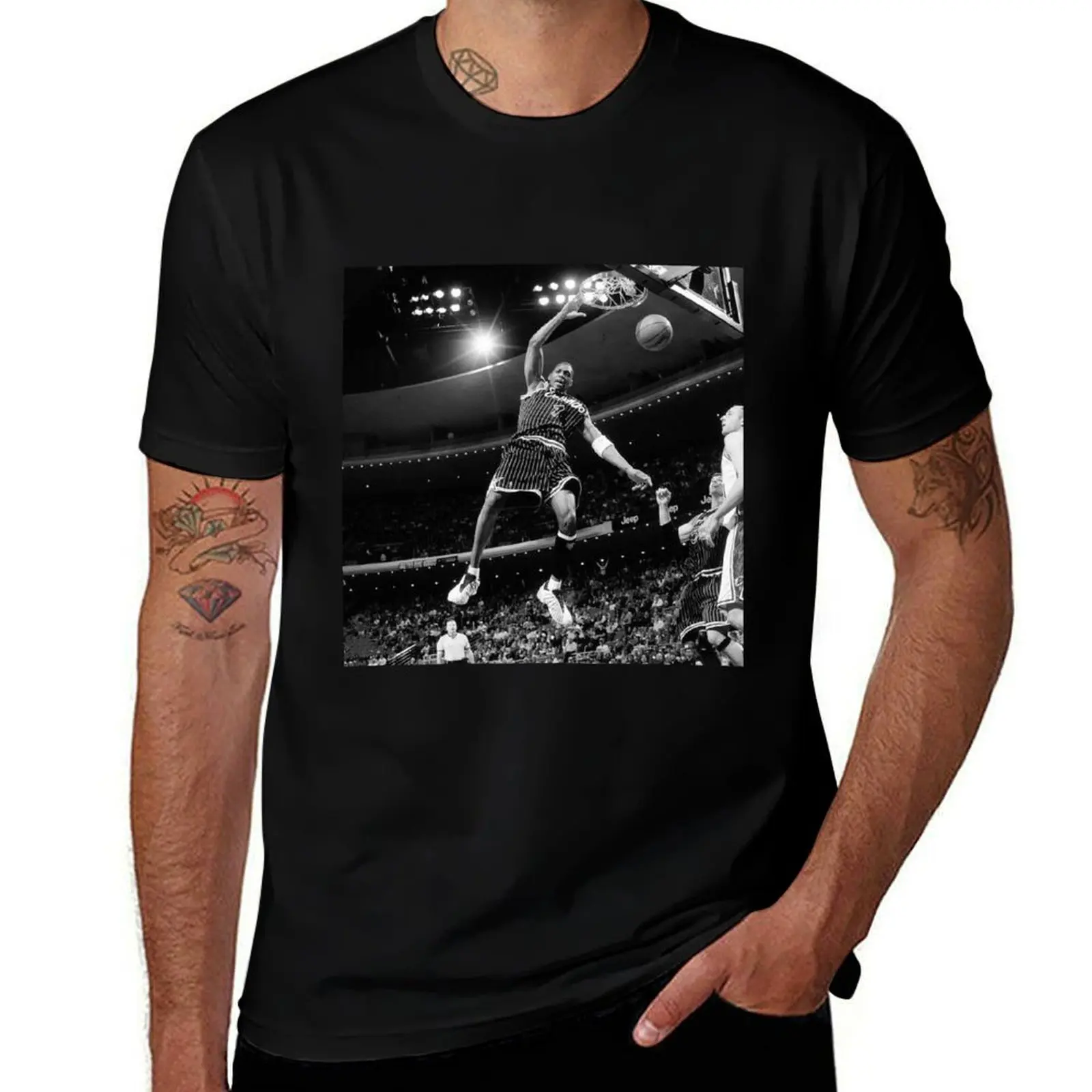 Tracy McGrady - Black / White T-Shirt Classic Graphic Short Sleeve Top T-Shirt