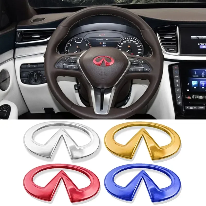 1pcs Car Steering Wheel Center Sticker for Infiniti FX35 Q50 G35 G37 G20 QX56 QX50 QX60 QX80 Stingray Q45 QX70 FX37 Accessories