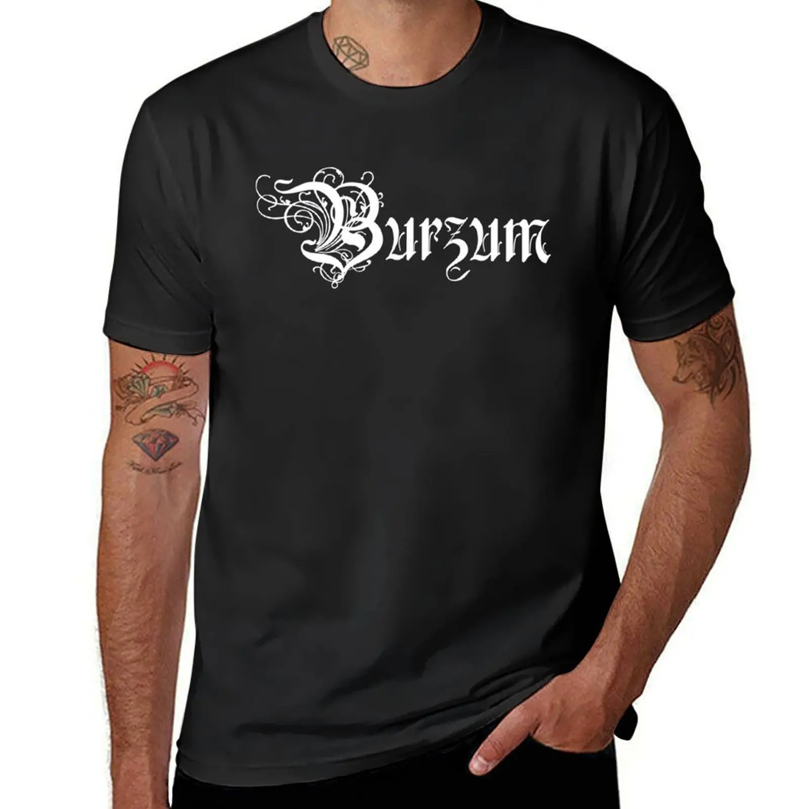 

Классическая футболка Burzum, винтажные футболки, быстросохнущие забавные футболки с мемми, мужская футболка с короткими рукавами