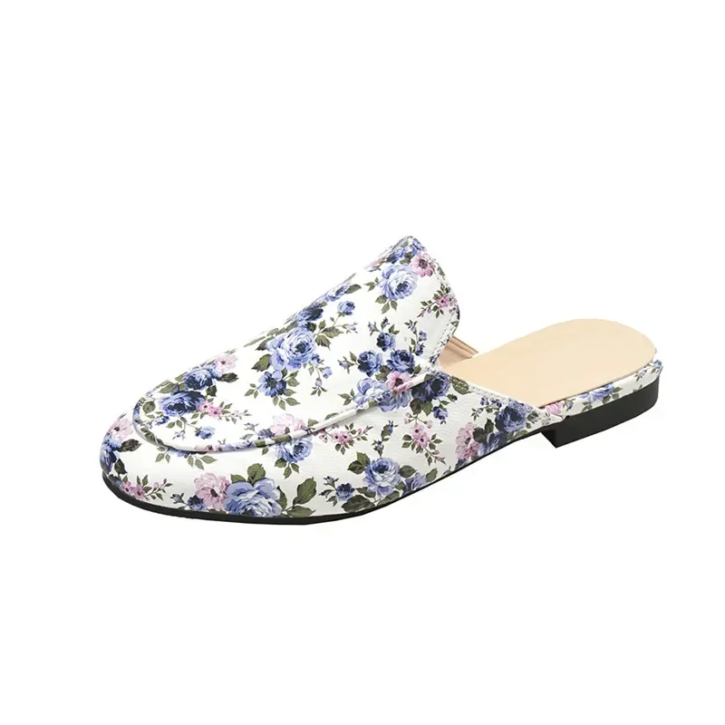 Baotou Half Slippers Women Summer Wear Muller Shoes 2025 New Flat Sandals