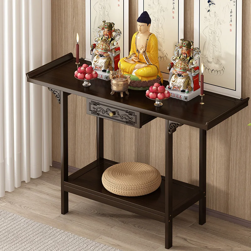 

Premium Household incense case Shrine shrine New Chinese vertical cabinet God of Wealth offering case table