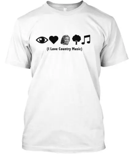 

I Love Country Music Hillary Clinton T-Shirt Made in the USA Size S to 5XL