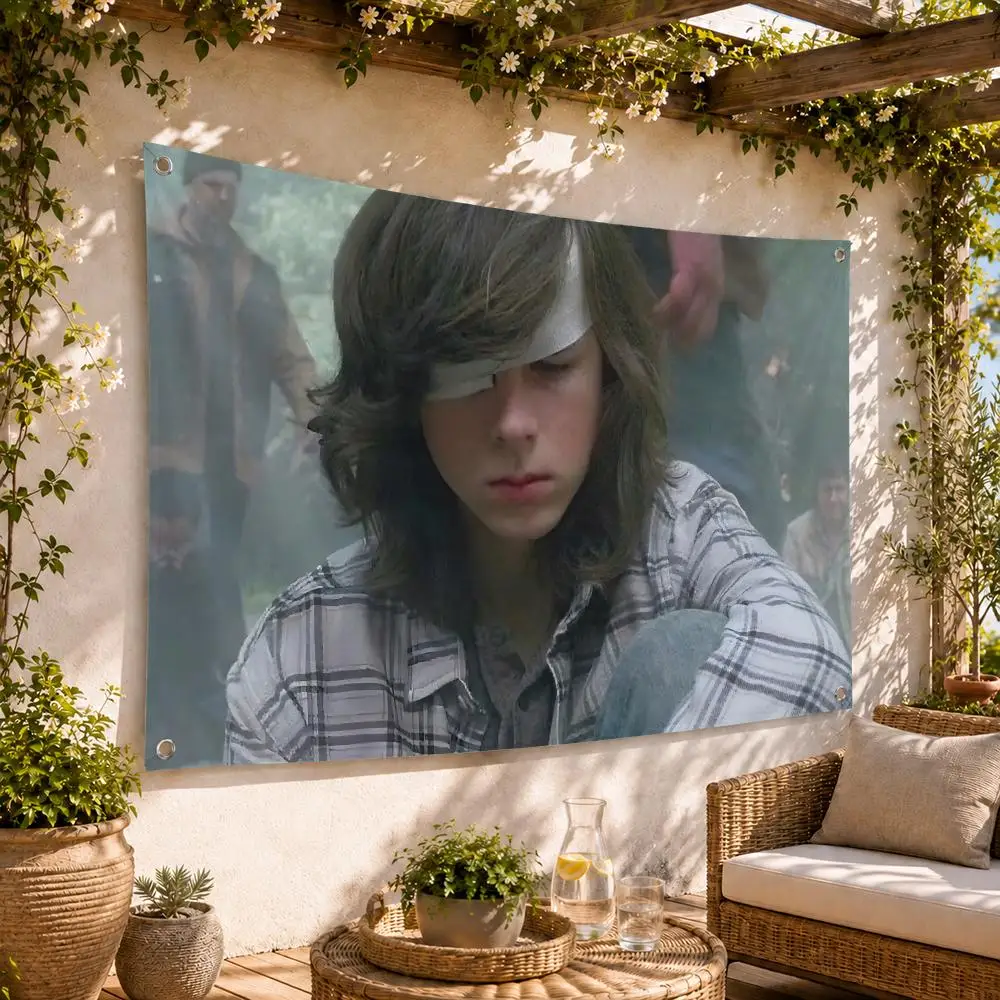 Chandler Riggs Actor Flags Flag Soft skin-friendly Durable Tapestry Outdoor party Home living room bedroom Decoration