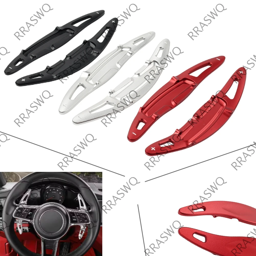 

Steering Wheel Shift Paddle Shifter Extension For Porsche Macan 2022 2023 Panamera 2021-2023 911 2020 2021 2022 2023