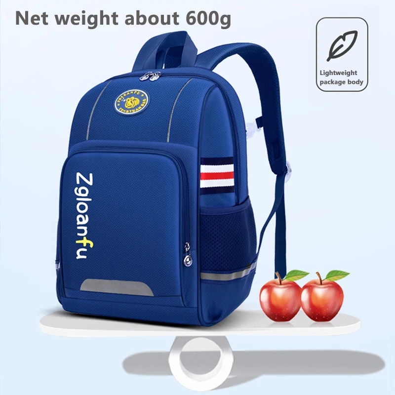 Simple schoolbag elementary school students junior high school and high school men and women load reduction waterproof lightweig