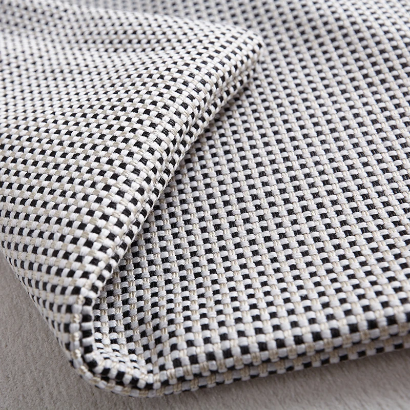 Little Check Pillows White Black Gold Jacquard Cushion Case Modern Simple Decorative Pillow Cover For Sofa Chair Home Decoration