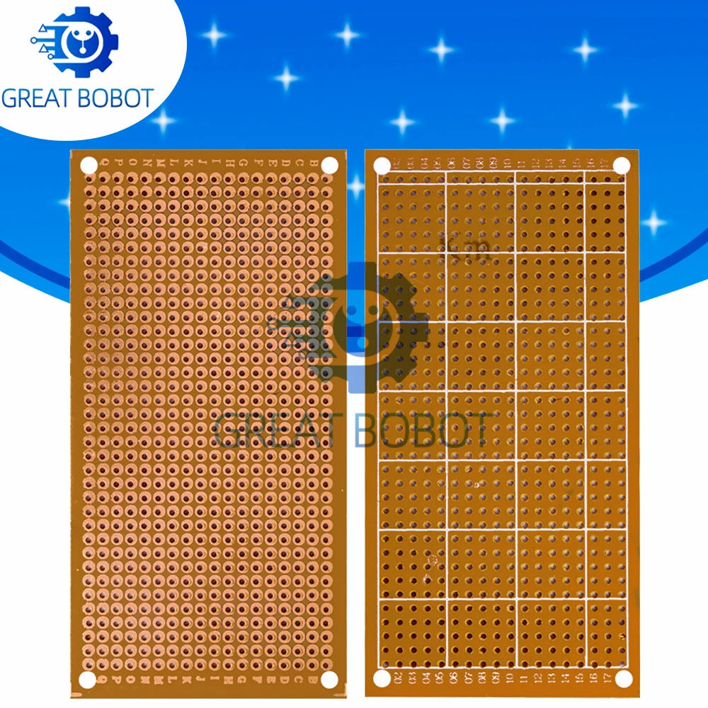 5x10cmの片面錫メッキ銅製プロトタイプ基板。汎用的なはん - Pcb Prototyping Board のレビューと価格