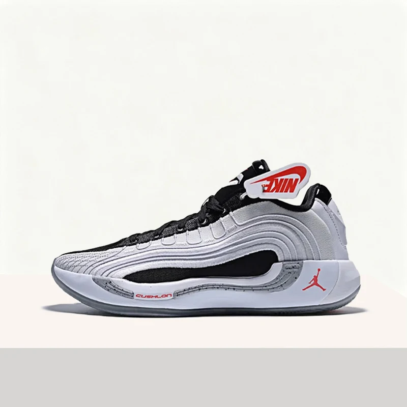 Zapatillas de baloncesto Nike Jordan Luka 4 para hombre: soporte, ajuste cómodo, transpirables y duraderas (negras y blancas) HF0824-101