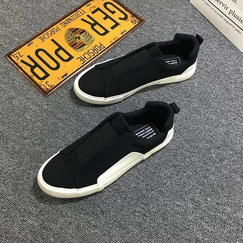 Canvas Sneakers Man Trends 2024 Slip-ons Vulcanize Shoes For Men In Promotion Elegant 2024 New Arrivals Comfortable Size 40