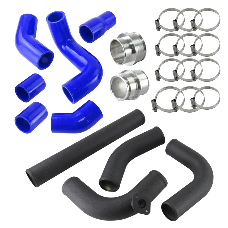 Front Mounted Uprated  Intercooler Piping Hose Kit For Seat Ibiza Mk4 Fabia VRS PD130 VW Polo GTI 02-08 Black/Blue/Red