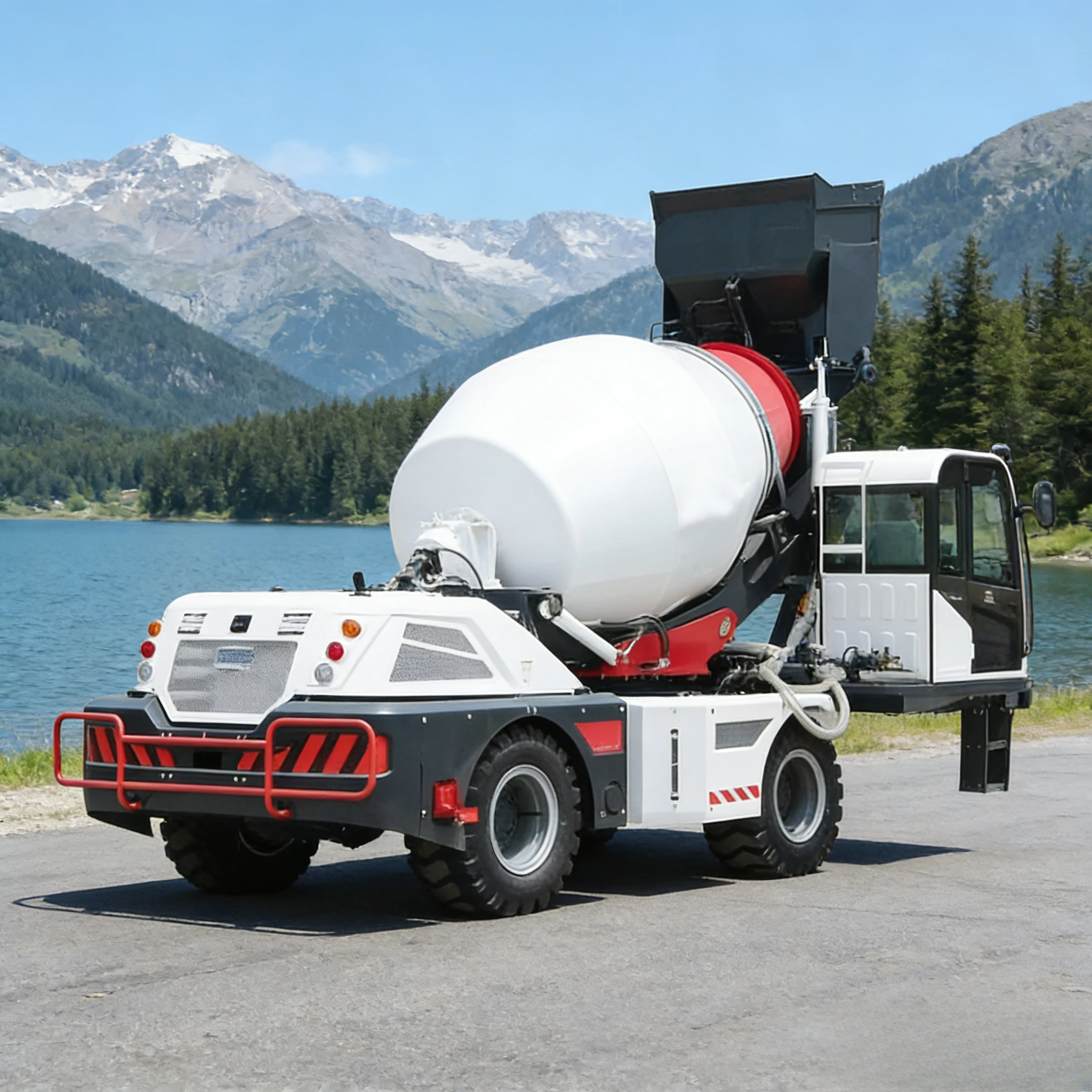 Wholesale 1.8/2.6/3.6/4 M³ Concrete 270 degree Rotary Self-Feeding Mixer Trucks Self Loading Bucket