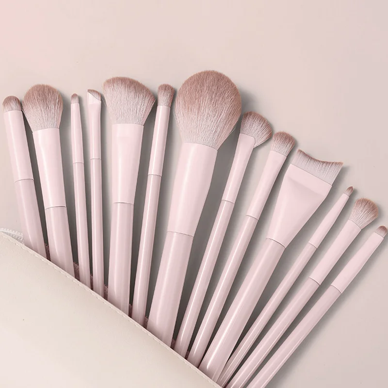 13PCS Makeup Brush Set Foundation Concealer Eyeshadow Makeup Brush for Liquid Cream Soft Dense Cosmetic Makeup Beauty Tool