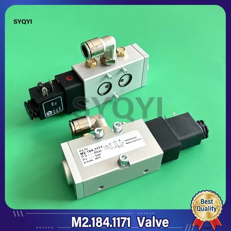 

Heidelberg PM52 SM52 SM74 Printing Machine Pressure Cylinder Side Exhaust Solenoid Valve M2.184.1171 Replacement