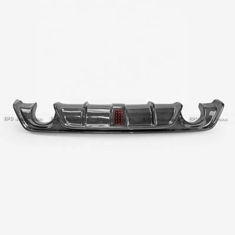 For Infiniti Q60 Carbon rear diffuser Q60 CV37 17 onwards V Type Rear lip (Including Brake lights)