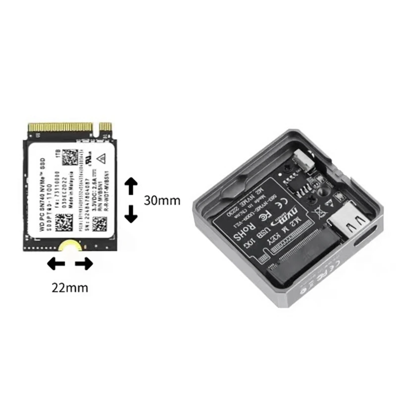 Hard Drive Enclosure Nvme Single Protocol Pro Max Edition Practical Solid State Mobile Hard Drive Enclosure