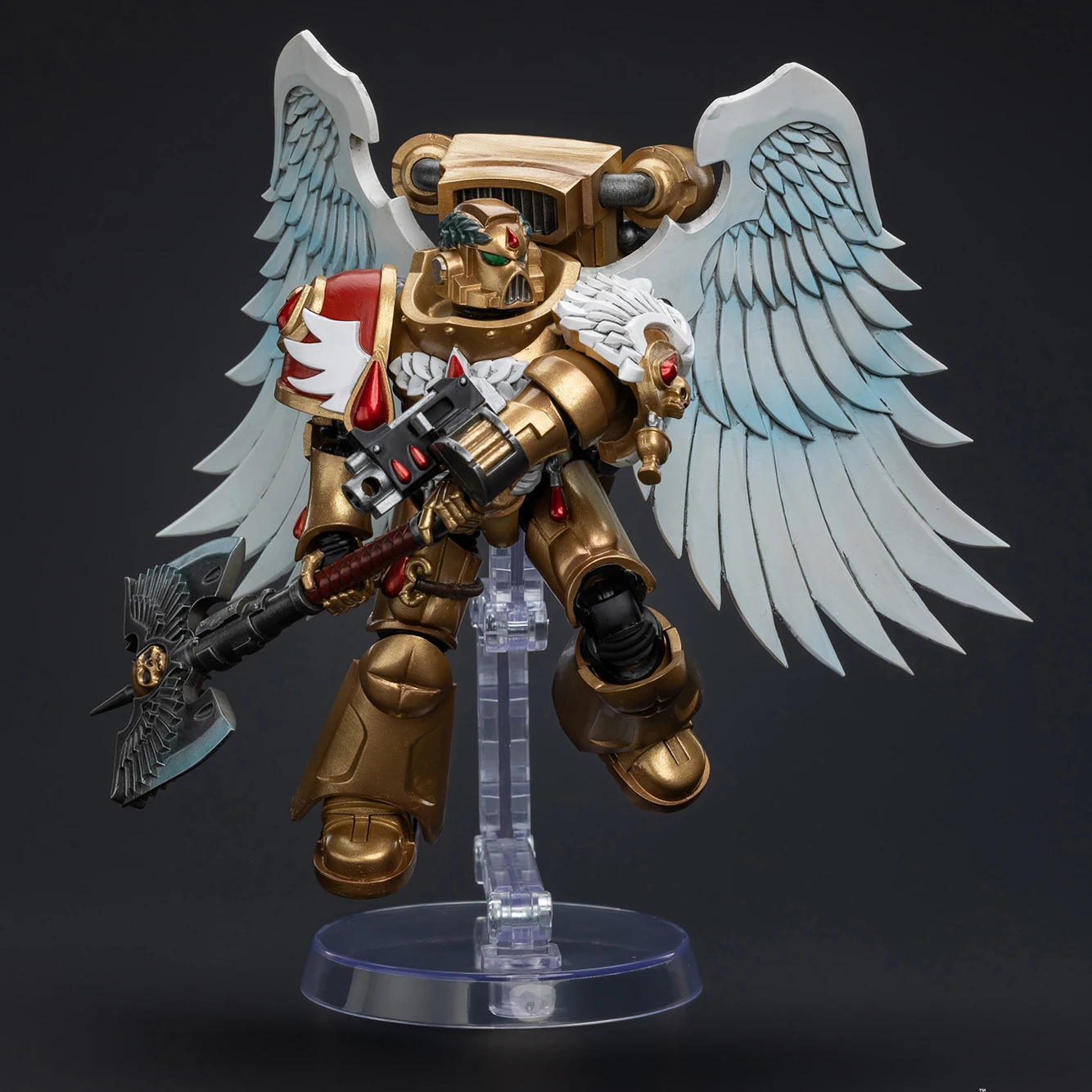 

JOYTOY Warhammer 40K 1/18 Blood Angels Sanguinary Guard With Encarmine Axe Action Figure 12.2cm Soldier Figurine Model Toy