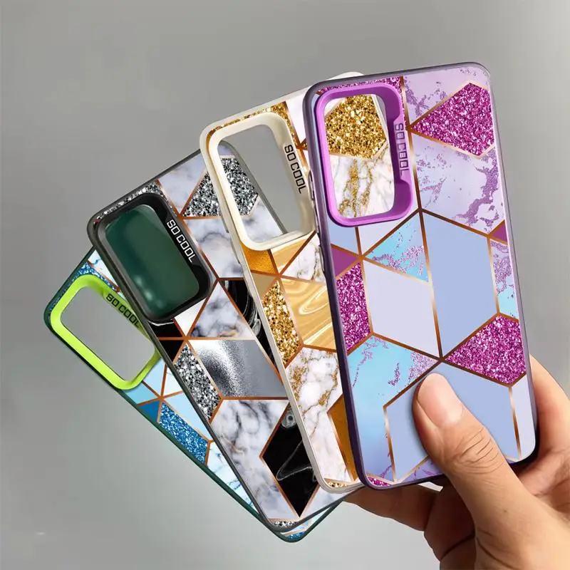 Marmurowe etui do Samsung Galaxy S24 Ultra S20 S21 FE S23 Ultra Note 20 S22 Plus S20 FE S24 Soft Cover Luxury — zdjęcie 3