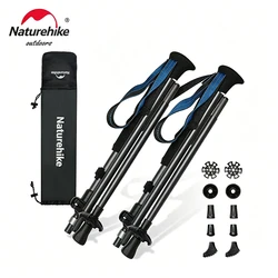 Naturehike Gale UL PRO Trekking Pole Carbon Fiber 7075 Aluminum Alloy Folding Stick Lightweight Outdoor Climbing Walking Sticks